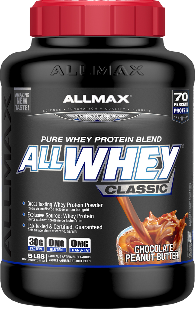 AllWhey (chocolat et beurre d'arachide) - Allmax Nutrition - Protéines Whey